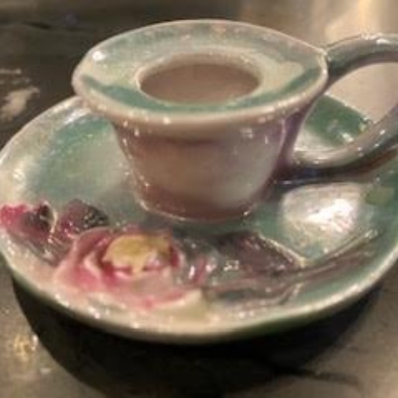 Sweet Childhood Vintage Gift 1920'-1930's Single Candle holder with Handle - Picture 2 of 4